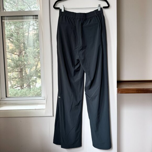 New ALO High Waist Dreamscape Trousers Wide-Leg Pants Anthracite Small - Picture 9 of 12